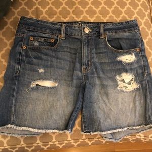 American Eagle Distressed Jean Shorts